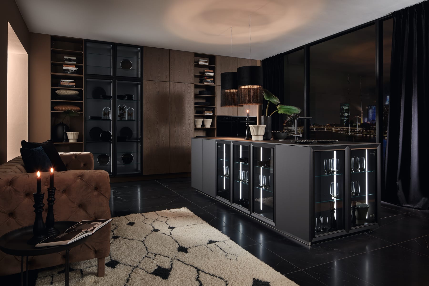 Tavola Oak · Soft Matt Black
